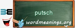 WordMeaning blackboard for putsch